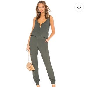 MONROW Crepe Jumpsuit in Camo